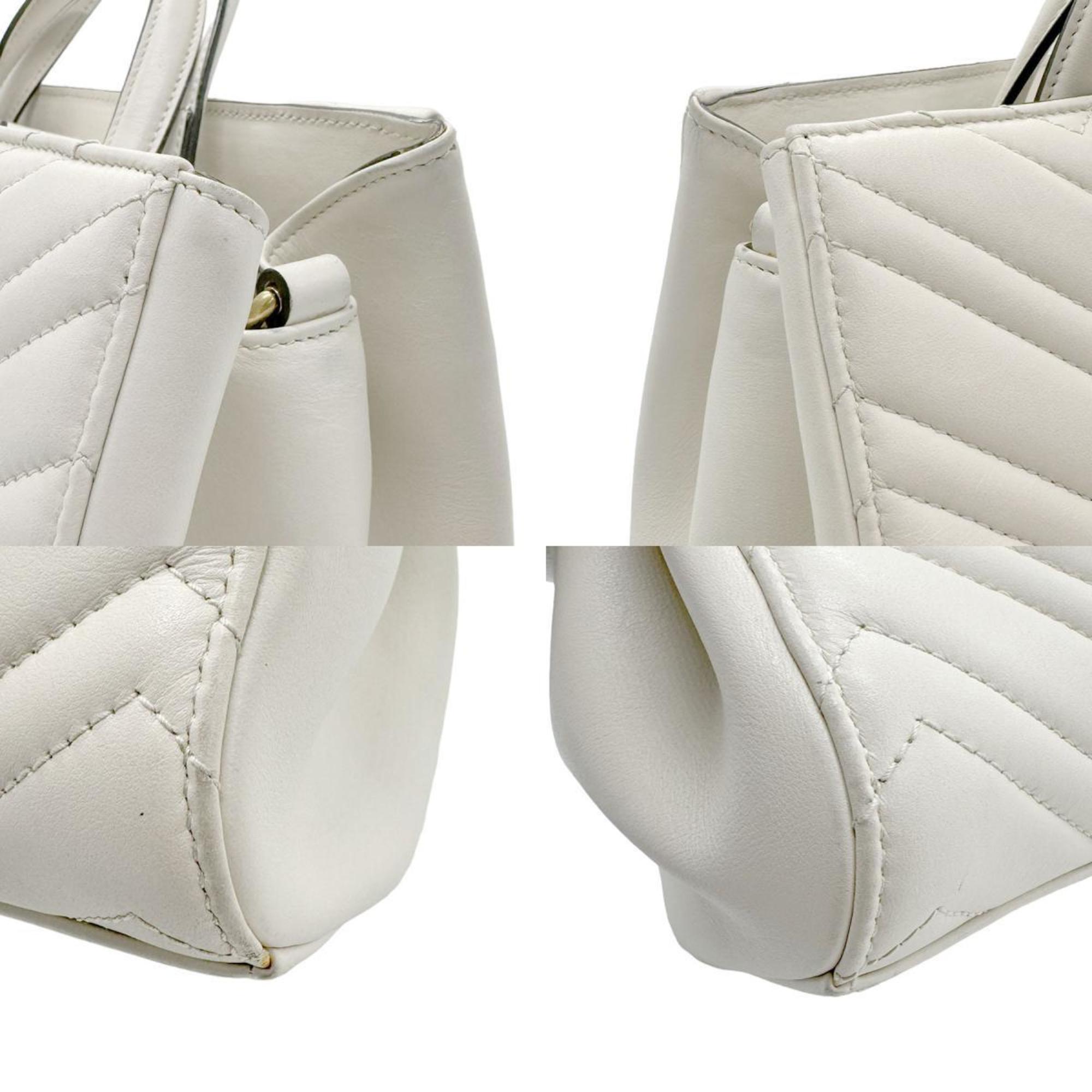GUCCI Handbag Shoulder Bag GG Marmont Leather Ivory Women's 448054 z1006