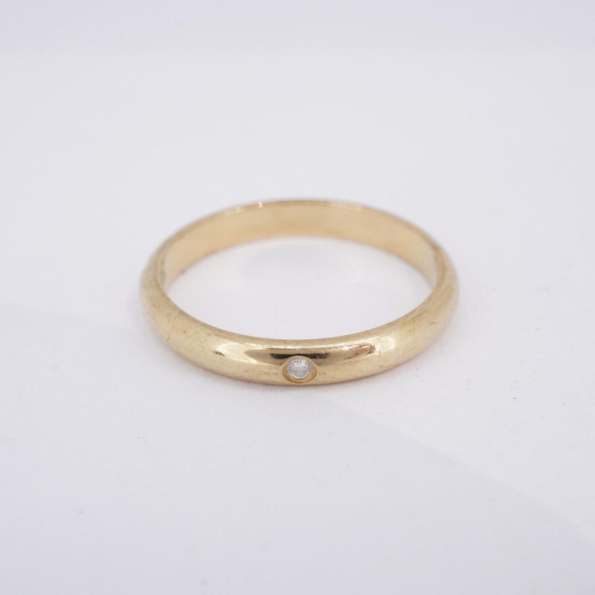Cartier Ring Classic Wedding 1PD K18YG Yellow Gold Ladies