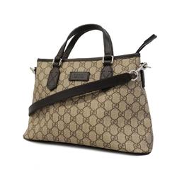 Gucci handbag GG Supreme 429019 brown ladies