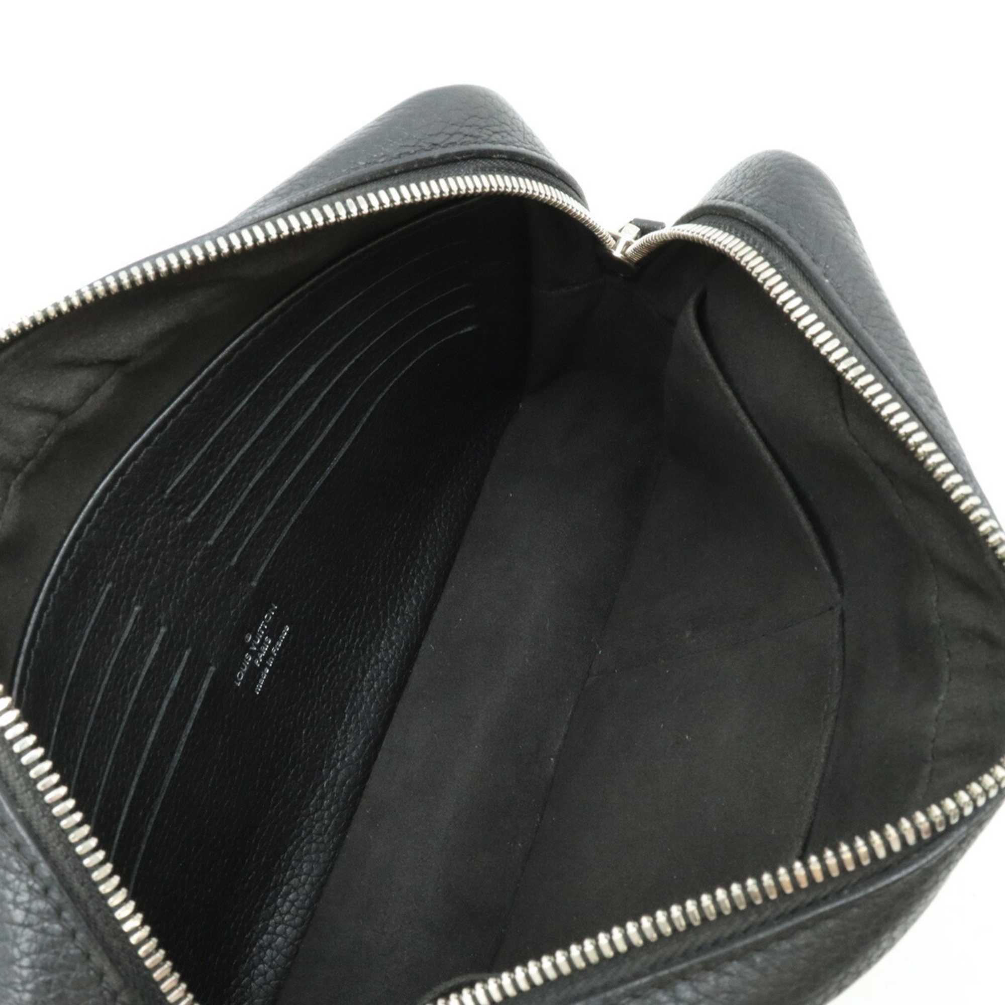 LOUIS VUITTON Louis Vuitton Pochette Kasai Second Bag Clutch Taurillon Leather Noir Black M51823