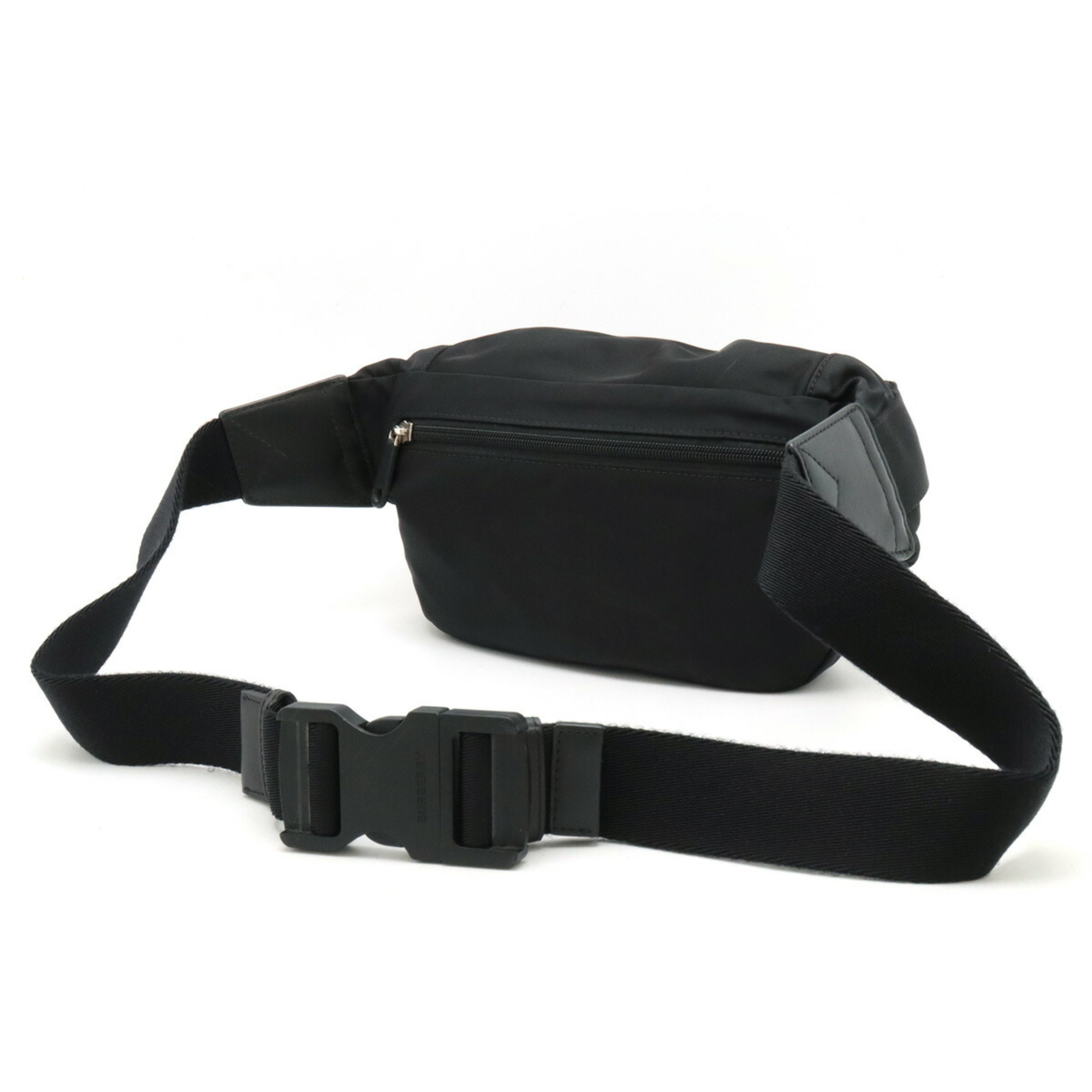 BURBERRY SONNY Body bag, bum waist pouch, nylon, leather, black, 8025668