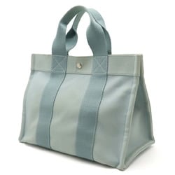 HERMES Hermes Bora PM Tote bag Handbag Canvas Light blue