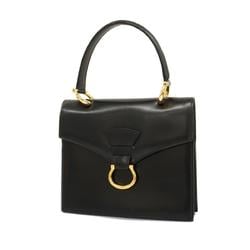 Celine handbag leather black ladies