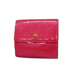 Louis Vuitton Tri-fold Wallet Vernis Portemonnay Biecart Credit M91248 Fuchsia Pink Women's
