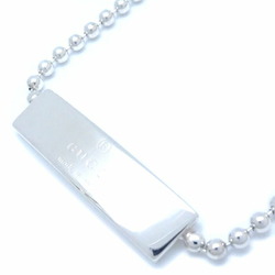 GUCCI Gucci Plate Choker Necklace 32.5cm Silver 925 291818