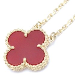 Van Cleef & Arpels Alhambra Necklace Small Model Carnelian VCARD38500 K18YG Yellow Gold 291825