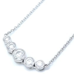 TIFFANY&Co. Tiffany Jazz Necklace 5P Diamond Pt950 Platinum 291826