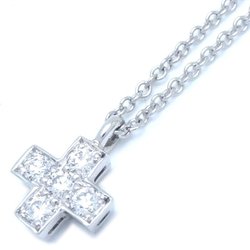 TIFFANY&Co. Tiffany Cruciform Necklace 5P Diamond Cross Pt950 Platinum 291815
