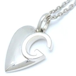 GUCCI Heart G Necklace Silver 925 291840
