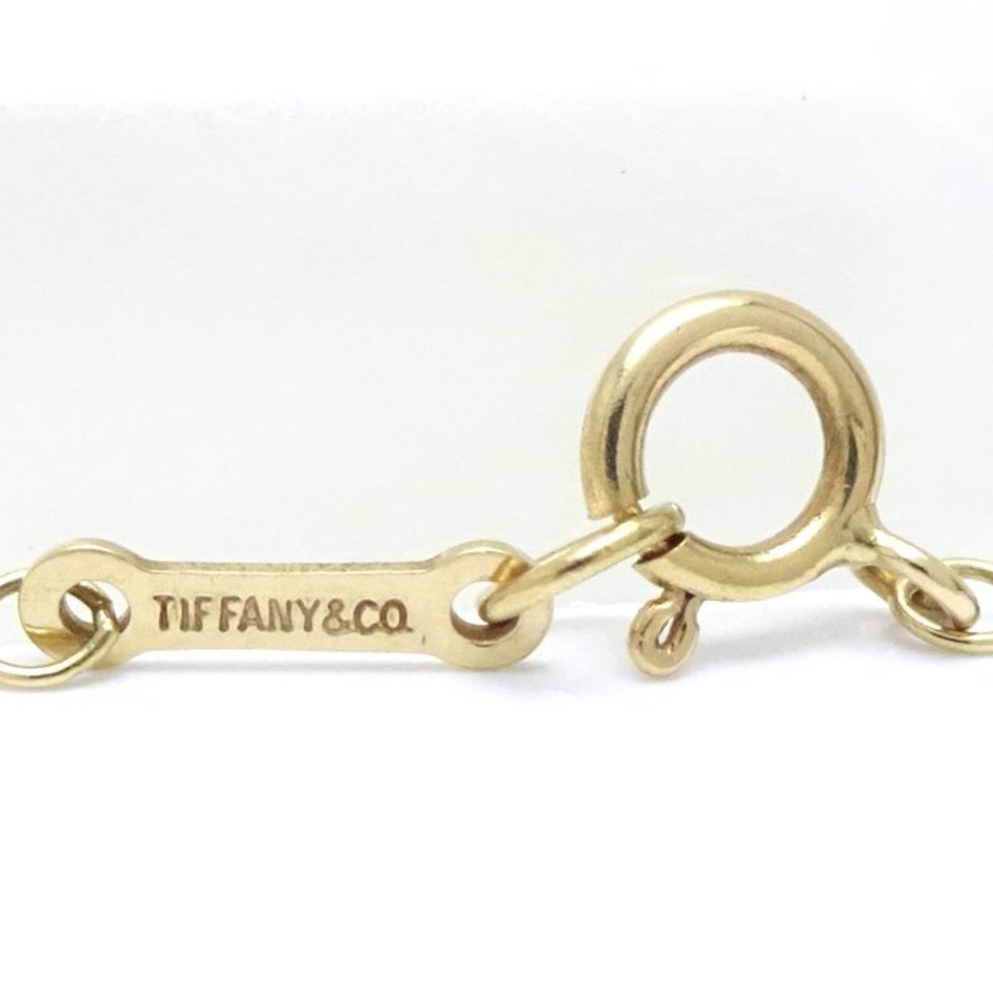 TIFFANY&Co. Tiffany Initial Necklace V Paloma Picasso Alphabet K18YG Yellow Gold 291832