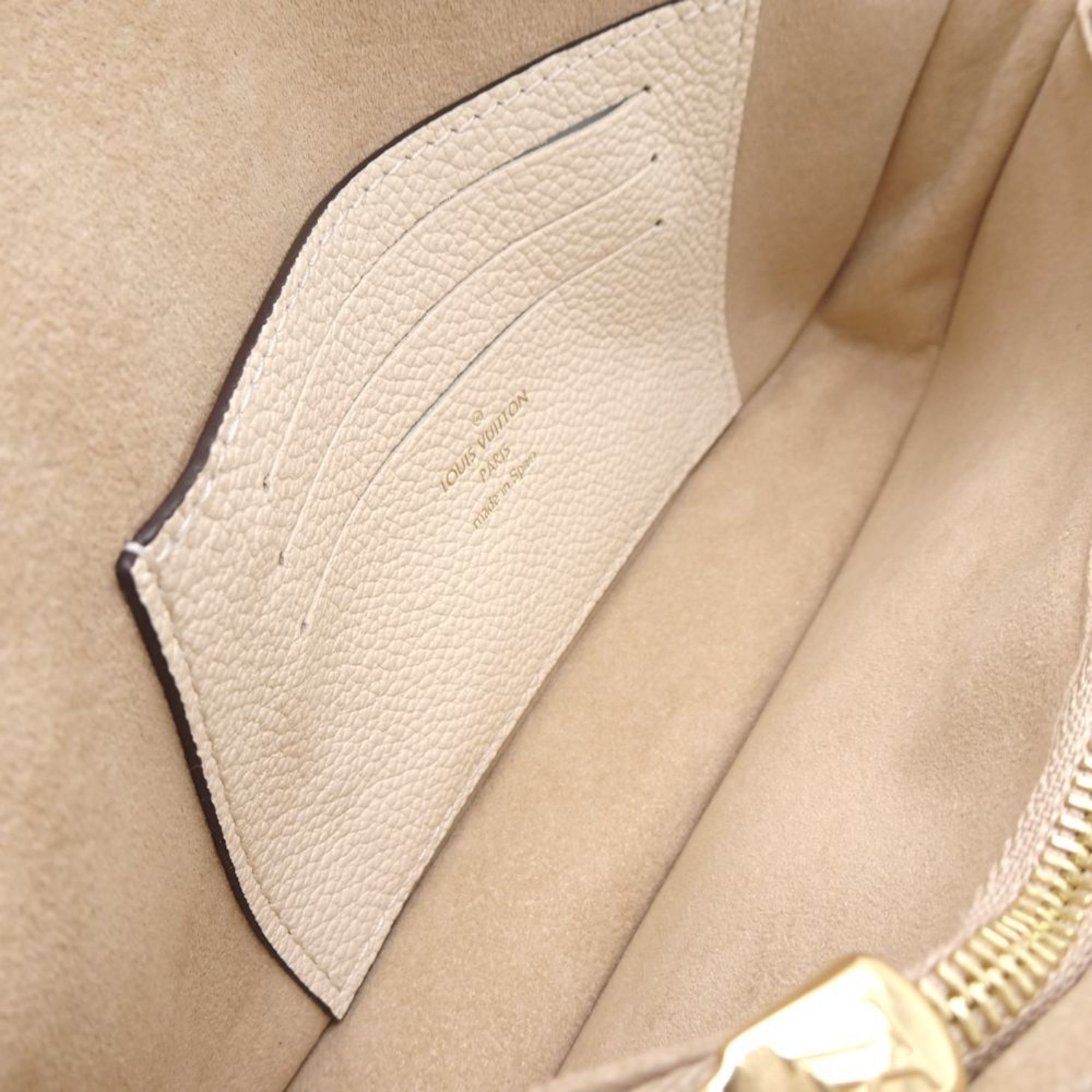 LOUIS VUITTON Louis Vuitton Monogram Empreinte Wallet Chain Ivy M82210 2Way Bag Creme 351234