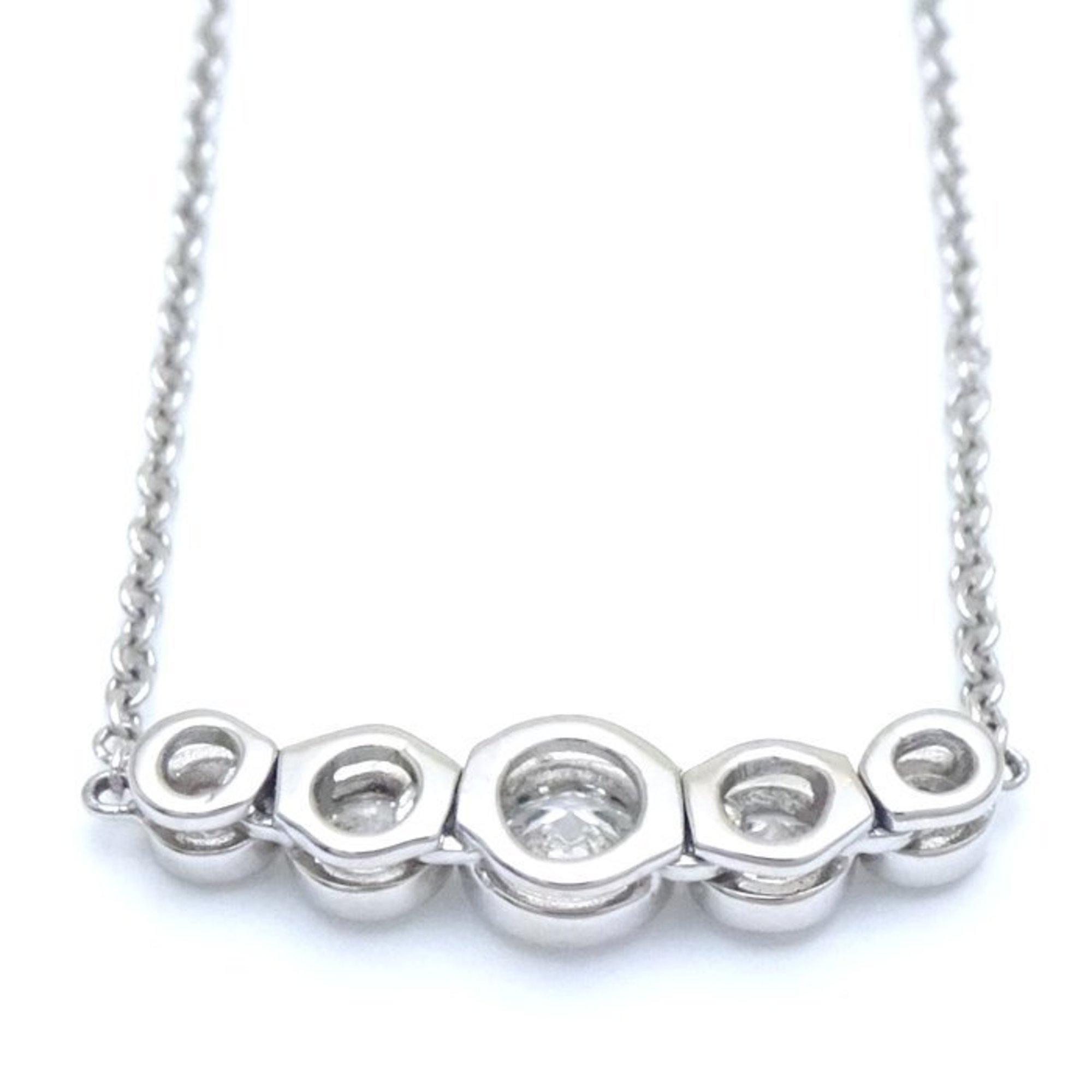 TIFFANY&Co. Tiffany Jazz Necklace 5P Diamond Pt950 Platinum 291827