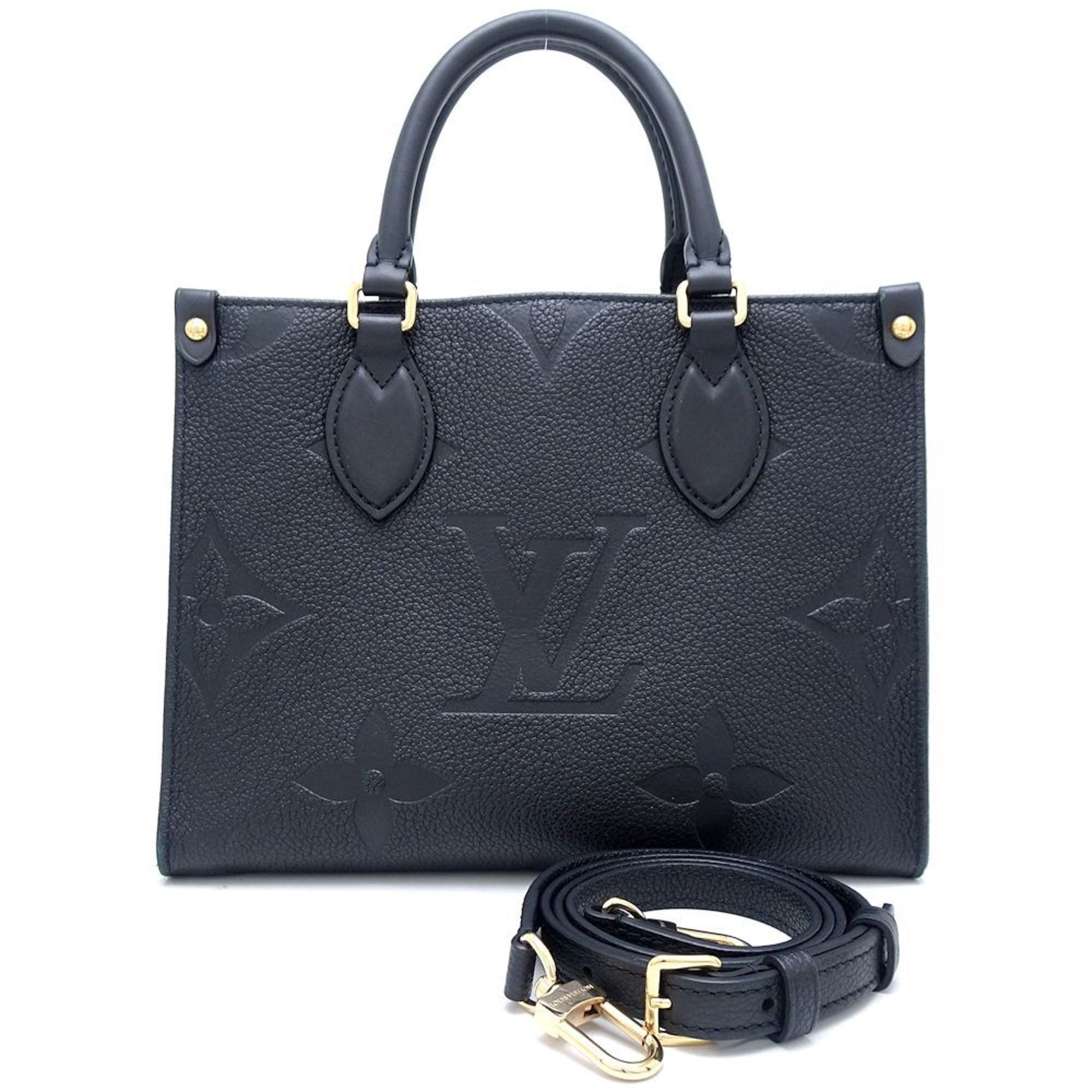 LOUIS VUITTON Louis Vuitton Monogram Empreinte On the Go PM M45653 2Way Bag Noir 351235