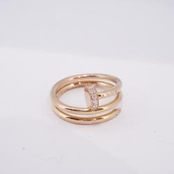 Cartier Ring Juste Un Clou Diamond K18PG Pink Gold Women's
