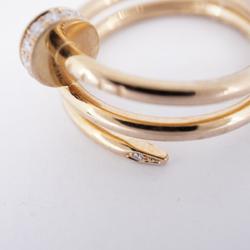 Cartier Ring Juste Un Clou Diamond K18PG Pink Gold Women's