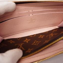 Louis Vuitton Long Wallet Monogram Portefeuille Clemence M61298 Rose Ballerine Ladies