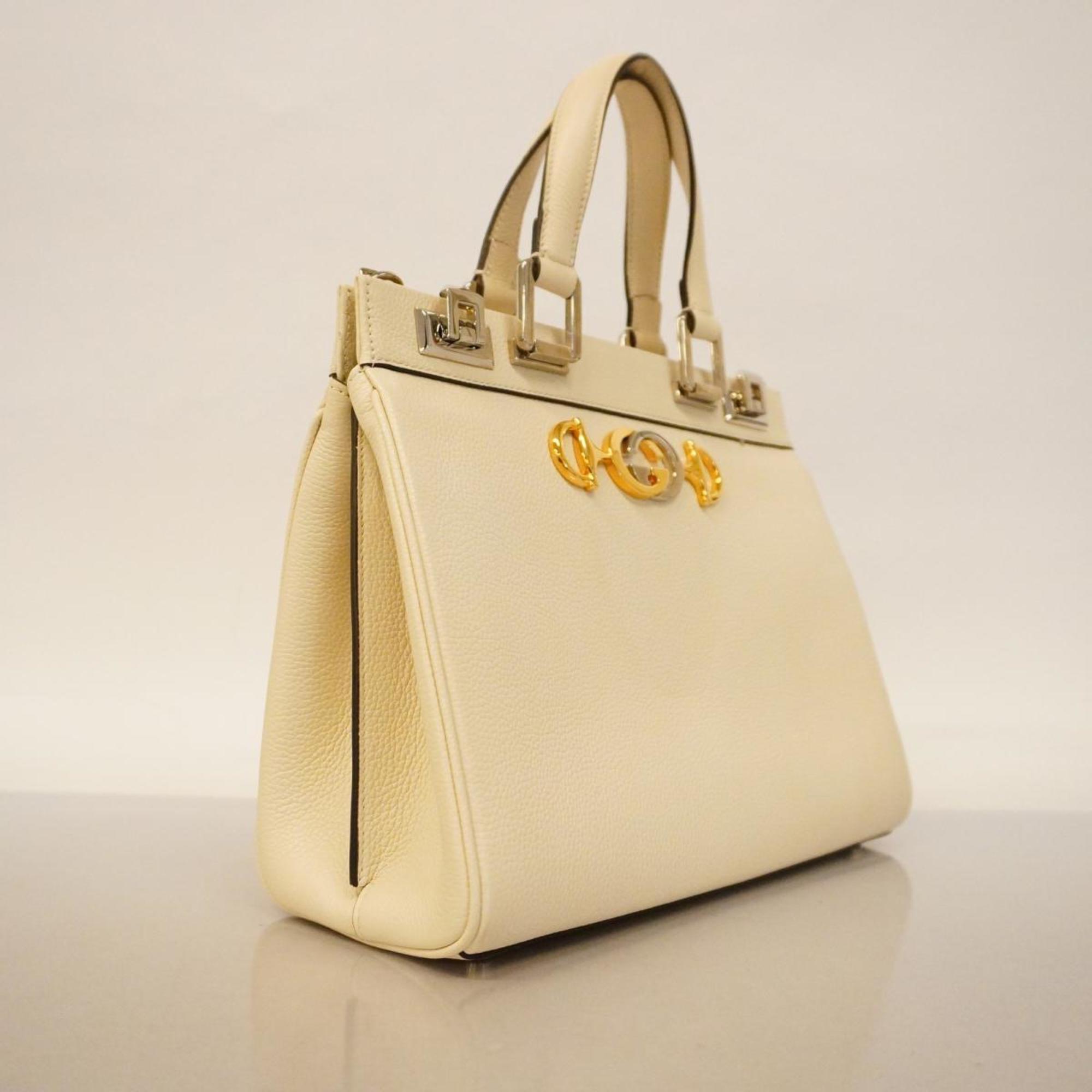 Gucci handbag Zumi 569712 leather ivory ladies