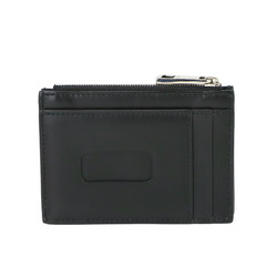 GUCCI Guccissima Wallet/Coin Case Coin Purse Business Card Case/Card Leather Black 597560 Silver Metal Fittings