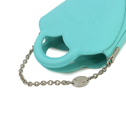 Tiffany & Co. Return to 2way Hand Crossbody Bag Leather Blue 7201420 Silver Hardware Shouder