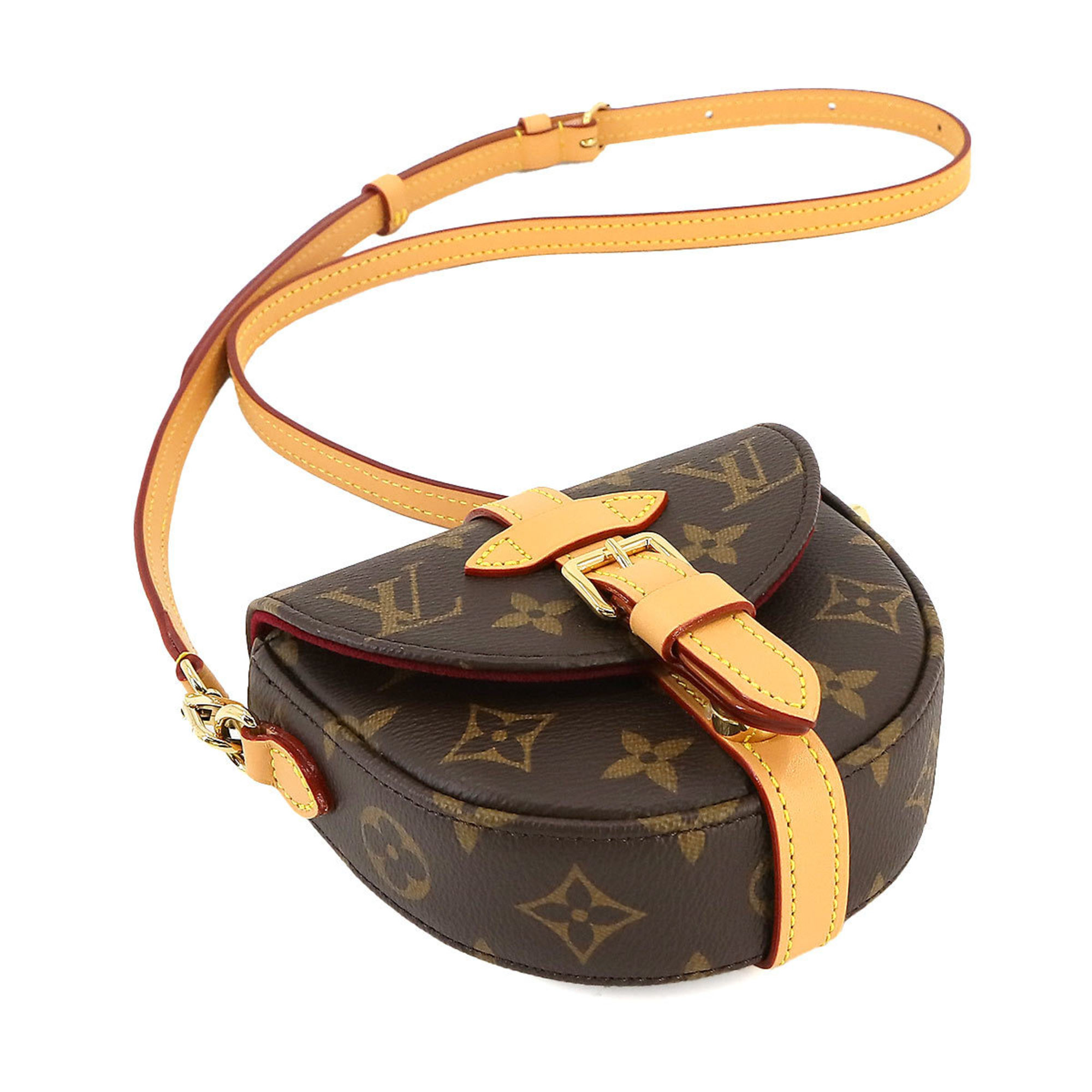 Louis Vuitton LOUIS VUITTON Monogram Micro Chantilly Shoulder Bag Brown M46643 RFID