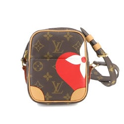 Louis Vuitton LOUIS VUITTON Monogram Game On Paname Shoulder Bag Brown RFID M57450