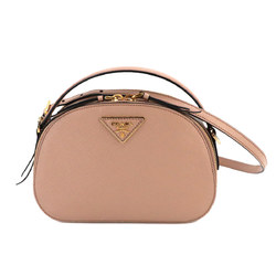 PRADA Odette 2way Hand Shoulder Bag Saffiano Leather Cipria Pink Beige 1BH123