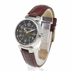 Louis Vuitton Tambour MM Watch, Stainless Steel QA071Z Quartz Ladies LOUIS VUITTON Monogram