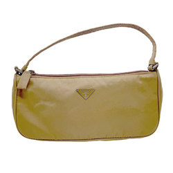 PRADA handbag nylon beige women's z1076