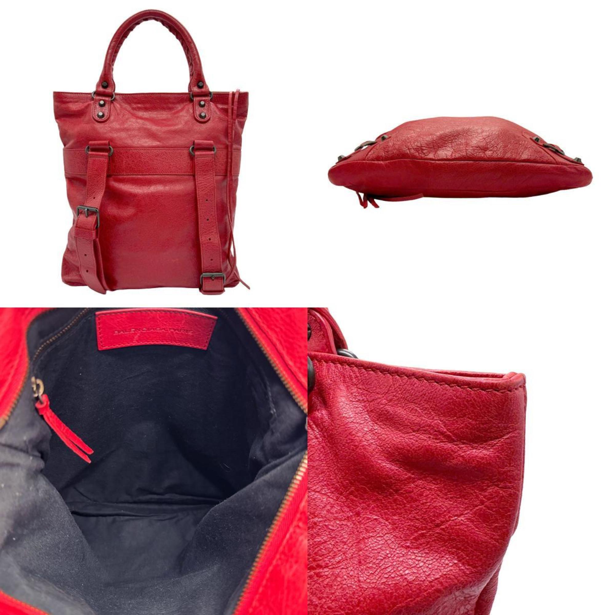 BALENCIAGA Shoulder Bag Leather Red Men's Women's 272434 z1040