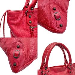 BALENCIAGA Shoulder Bag Leather Red Men's Women's 272434 z1040