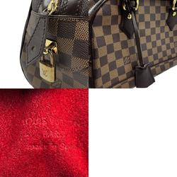 Louis Vuitton LOUIS VUITTON Handbag Damier Duomo Canvas Brown N60008 z0954