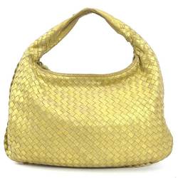 BOTTEGA VENETA Handbag Intrecciato Leather Gold Women's e58645a