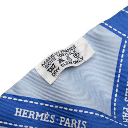 Hermes HERMES Scarf Twilly Silk Blue Women's w0278f