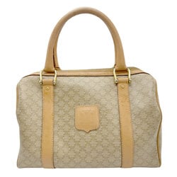CELINE handbag macadam coated canvas beige women's z0952