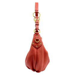 PRADA Shoulder Bag Leather Orange Women's z1028
