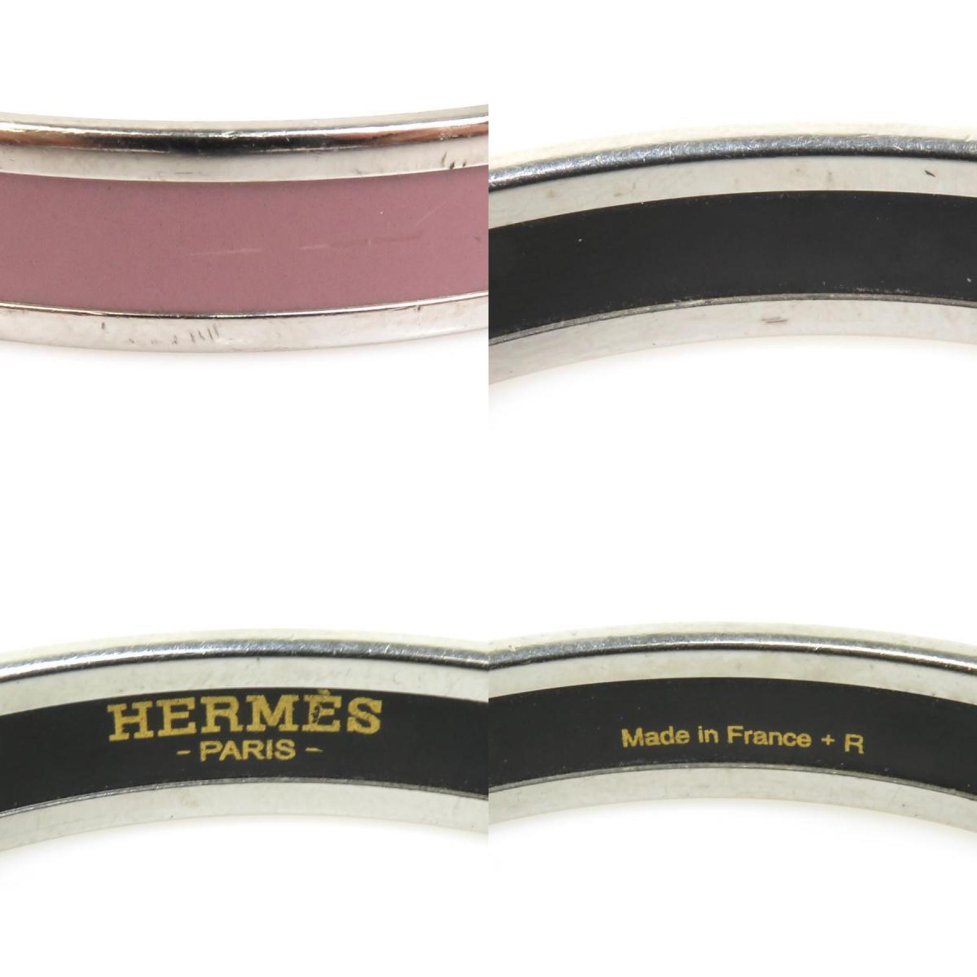 Hermes HERMES bangle bracelet enamel metal purple silver e58668a