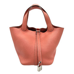 Hermes HERMES Handbag Picotin Lock PM Taurillon Clemence Flamingo Women's z1051