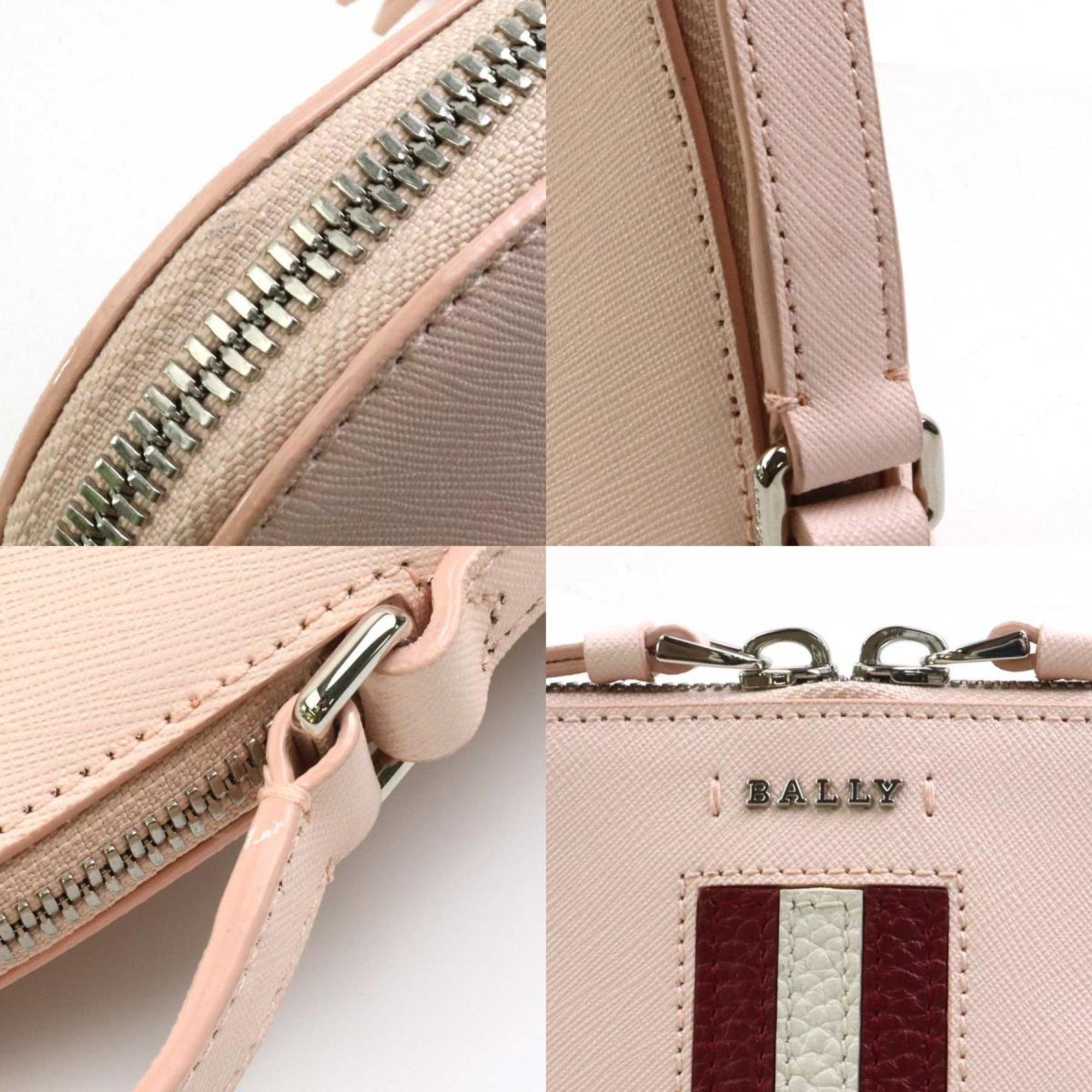 BALLY shoulder bag leather light pink ladies 55651f