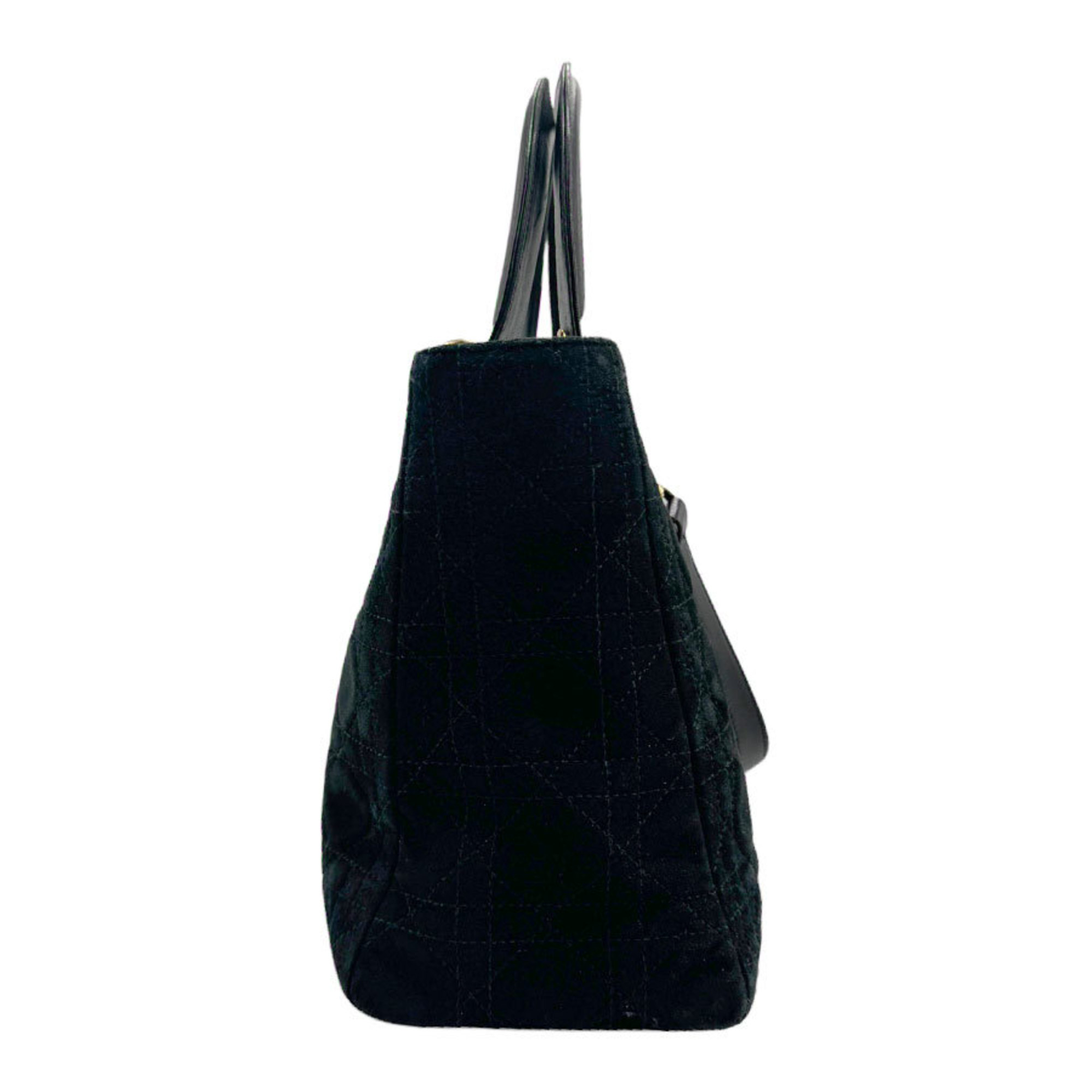 Christian Dior Lady Suede Black Handbag for Women z0967