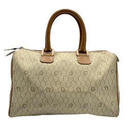Christian Dior handbag canvas leather beige brown women's z1080