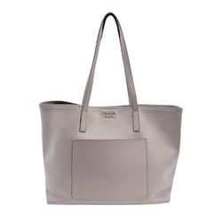 PRADA Shoulder bag Leather Grey Women's z0953