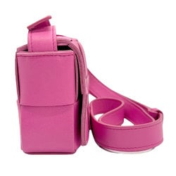 BOTTEGA VENETA Shoulder Bag Maxi Intrecciato Candy Cassette Leather Pink Women's z0923