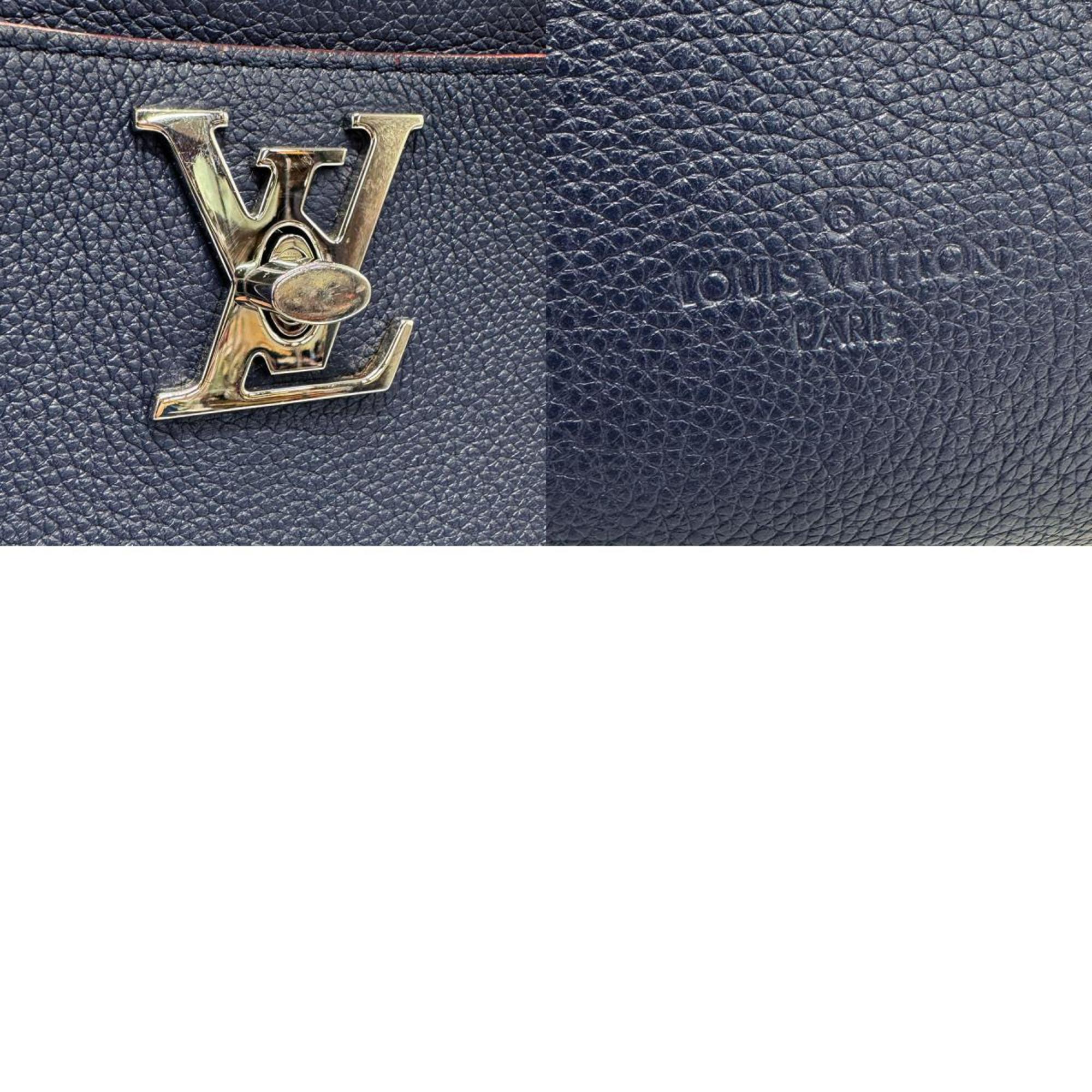LOUIS VUITTON Shoulder Bag Handbag Rock Meat Leather Marine Rouge Women's M54571 z0982