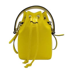 FENDI Mon Tresor Shoulder Bag, Leather, Yellow, Women's, 8BS010 A0KK z0863