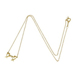 Tiffany Double Loving Heart Necklace 18K Diamond Women's TIFFANY&Co.