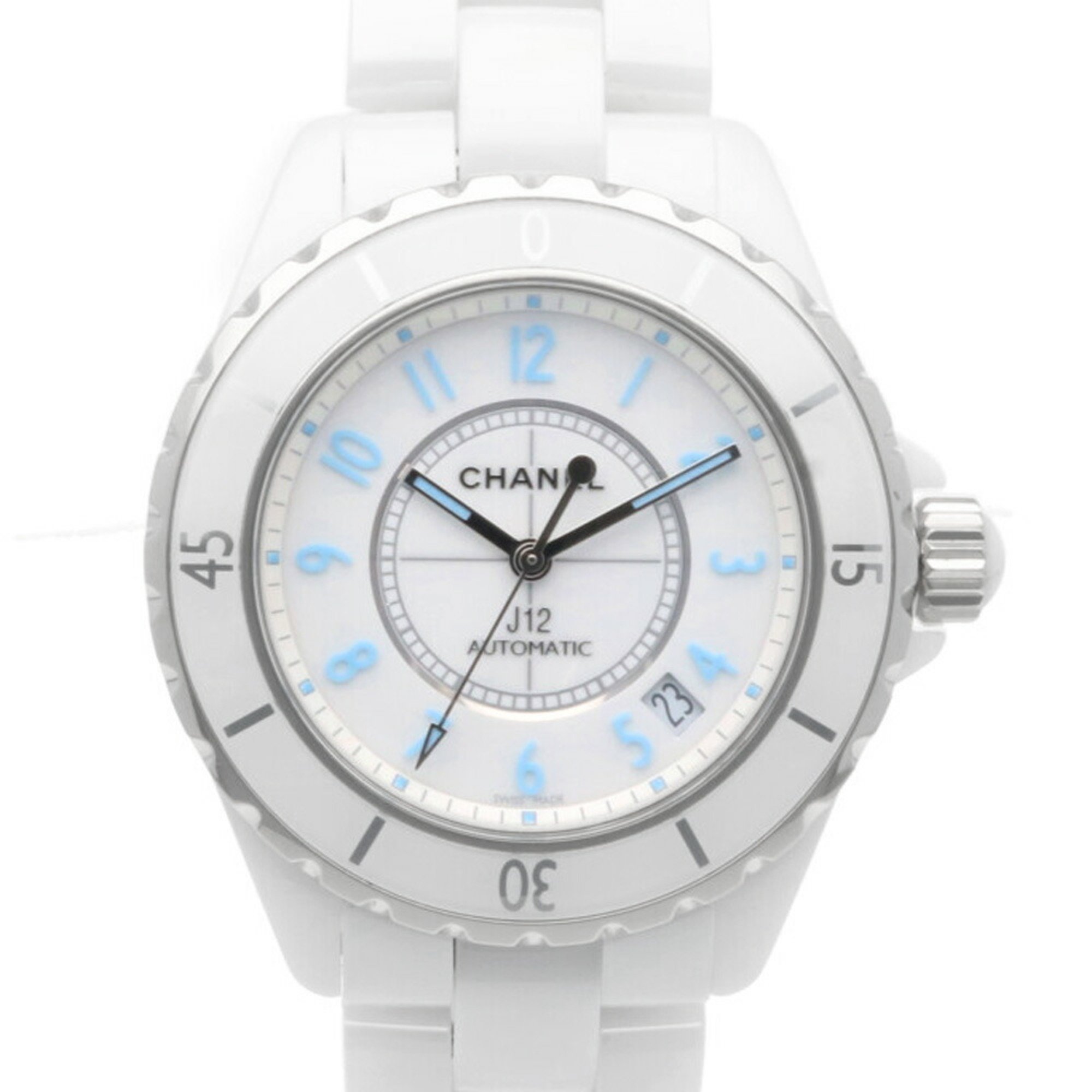 Chanel J12 Blue Light Watch Ceramic H3827 Automatic Men's CHANEL World Limited Edition 2000