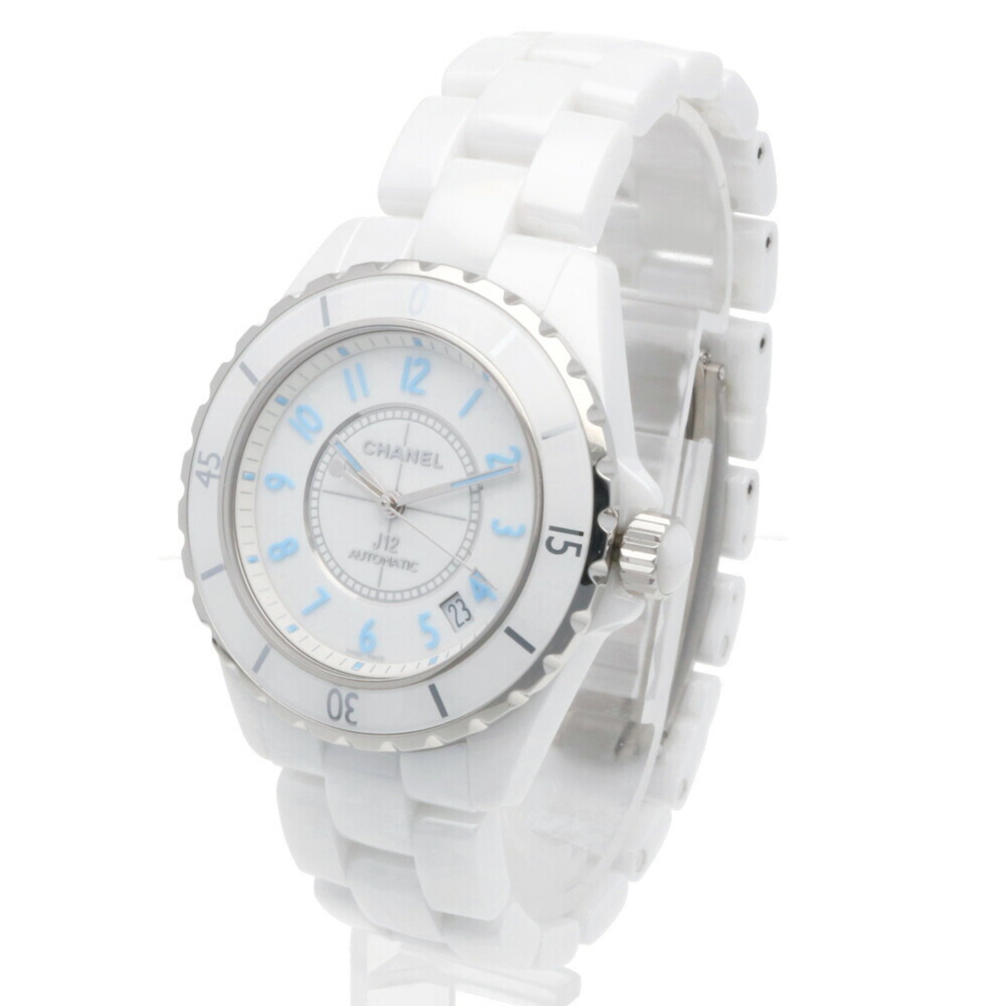 Chanel J12 Blue Light Watch Ceramic H3827 Automatic Men's CHANEL World Limited Edition 2000