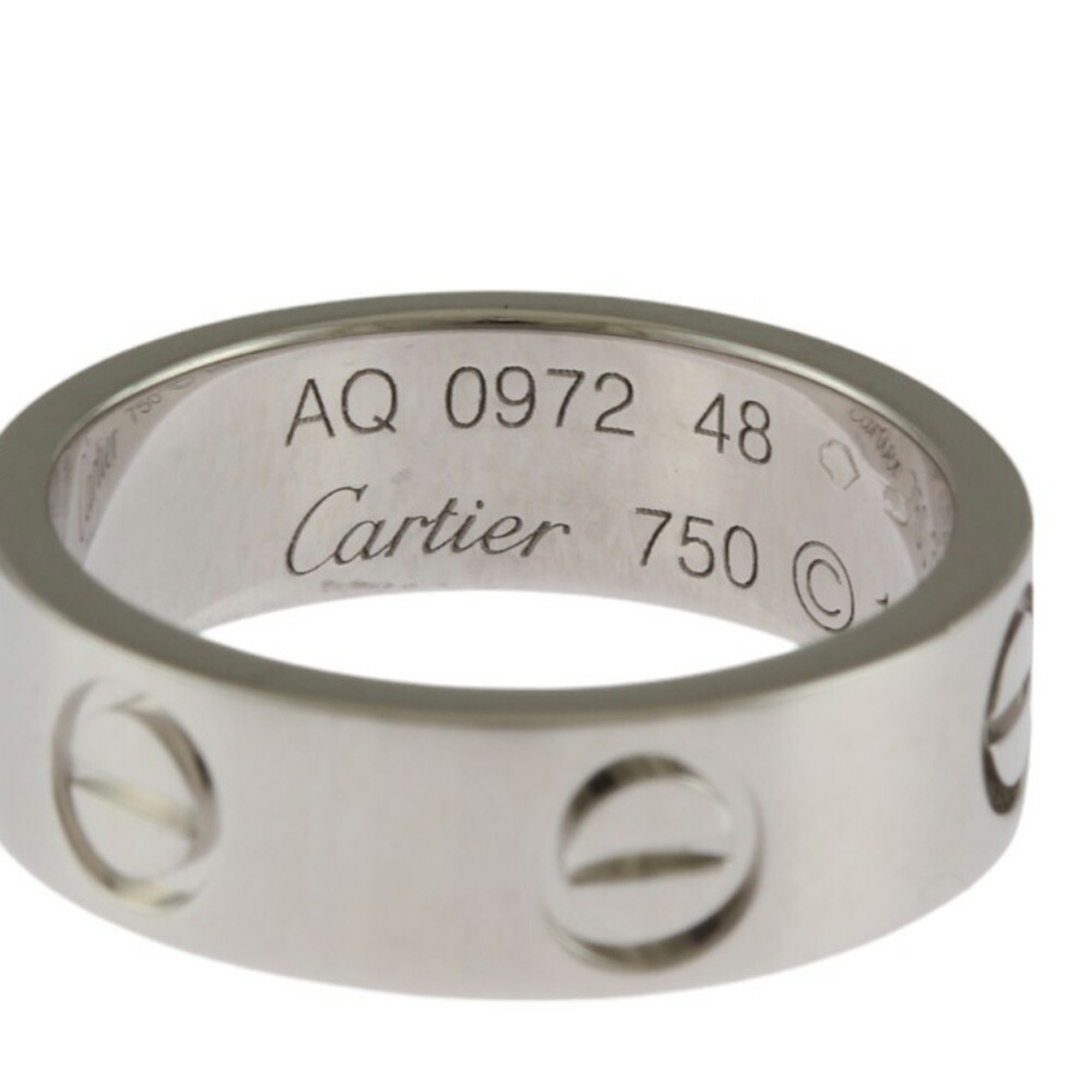Cartier Love Ring, Size 7.5, 18k Gold, Women's, CARTIER