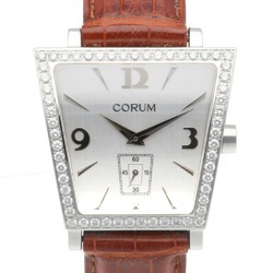 Corum Trapeze Watch Stainless Steel 106.404.47 Quartz Men's CORUM Bezel Diamond