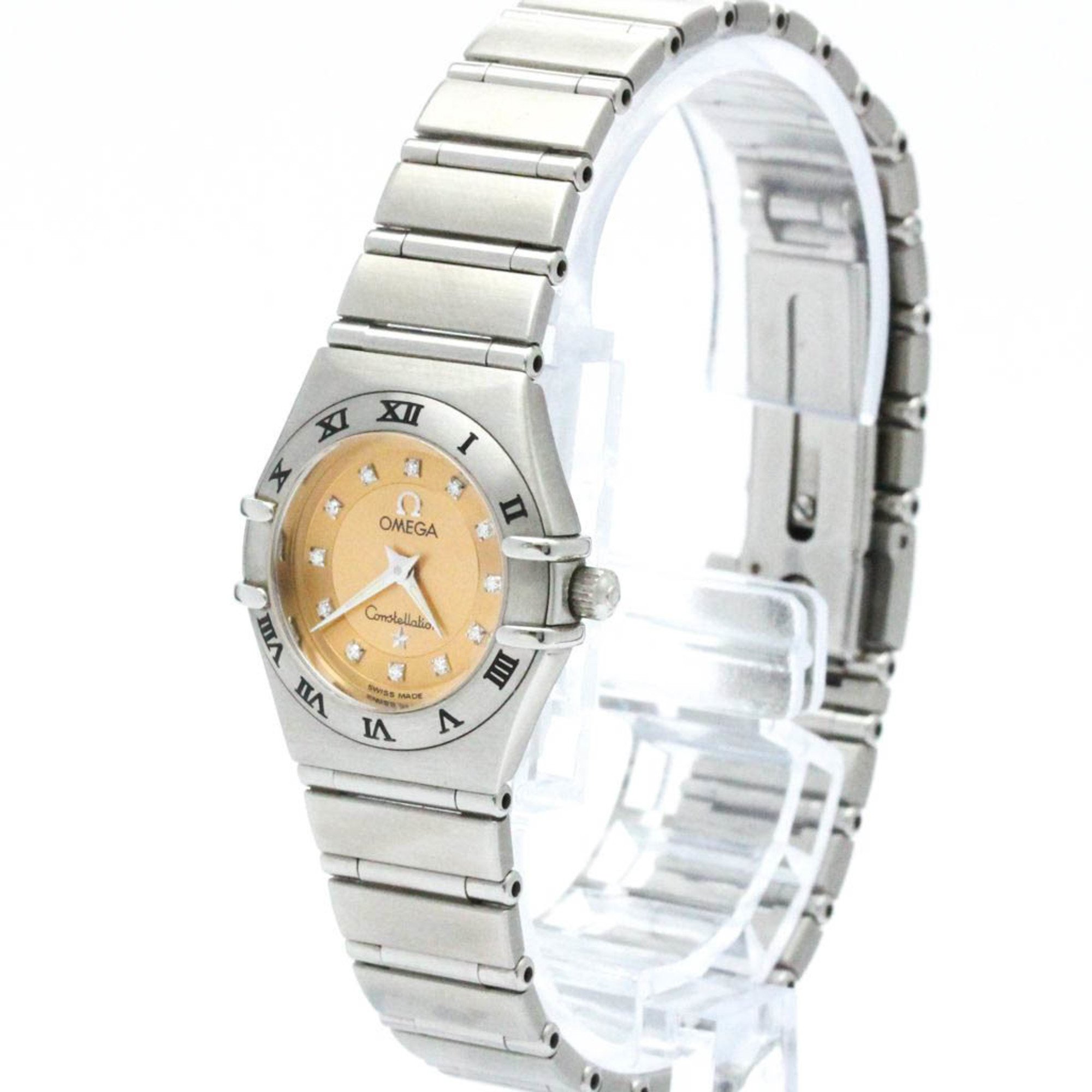 Polished OMEGA Constellation Cindy Crawford Diamond Watch 1564.65 BF572361